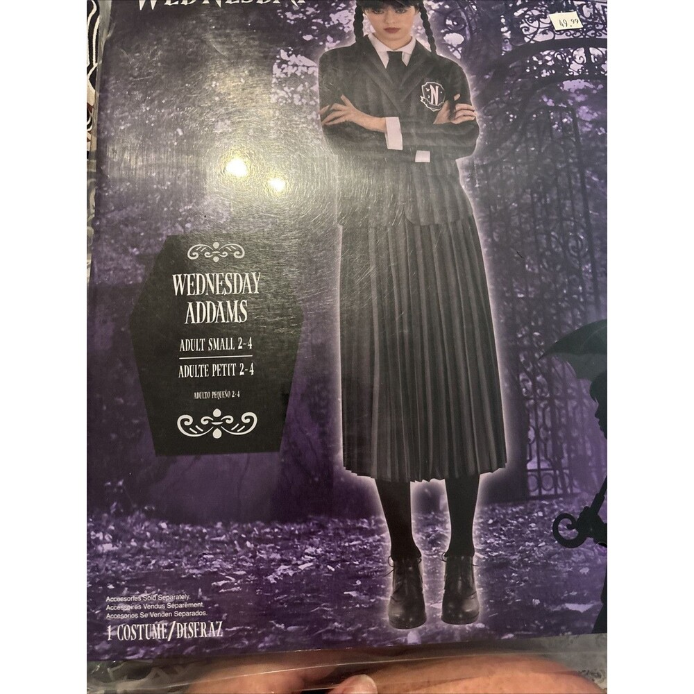WEDNESDAY NEW NIP HALLOWEEN COSTUME DRESS BLAZER womens 2-4 small